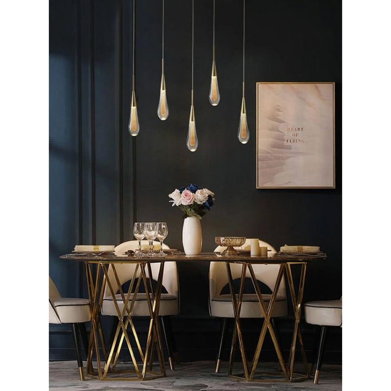 Orta San Giulio | Hanging Crystal Lamp for Living Room