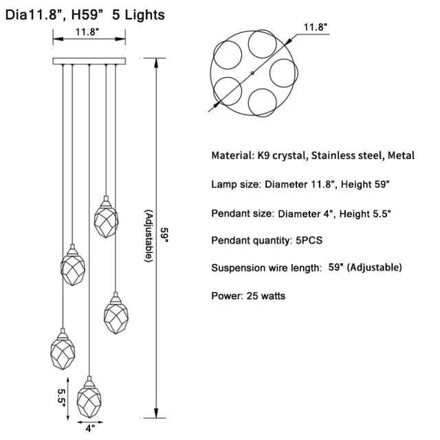 Luxury Diamond Crystal Chandelier, photo 18 of 32