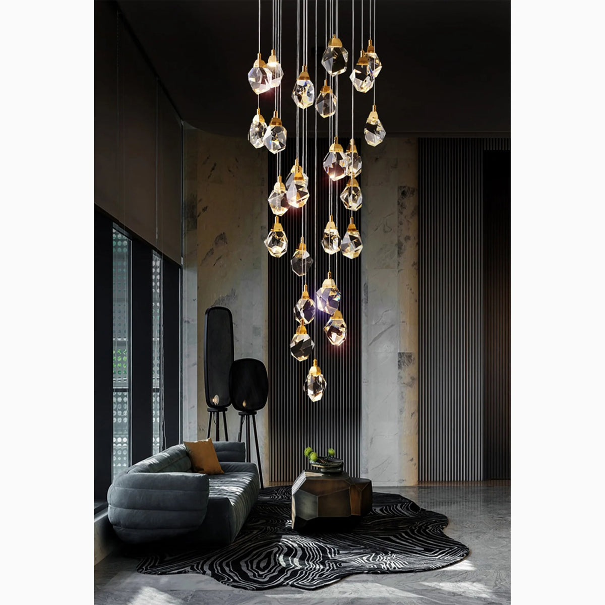 Luxury Diamond Crystal Chandelier, photo 3 of 32