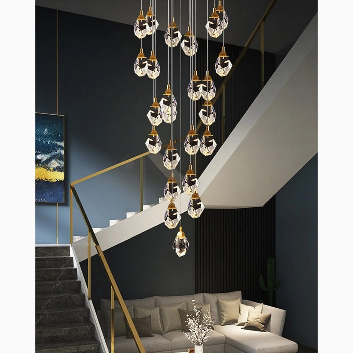 Luxury Diamond Crystal Chandelier, photo 7 of 32