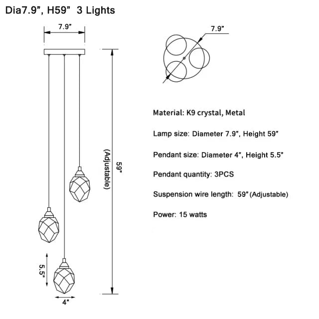 Luxury Diamond Crystal Chandelier, photo 16 of 32