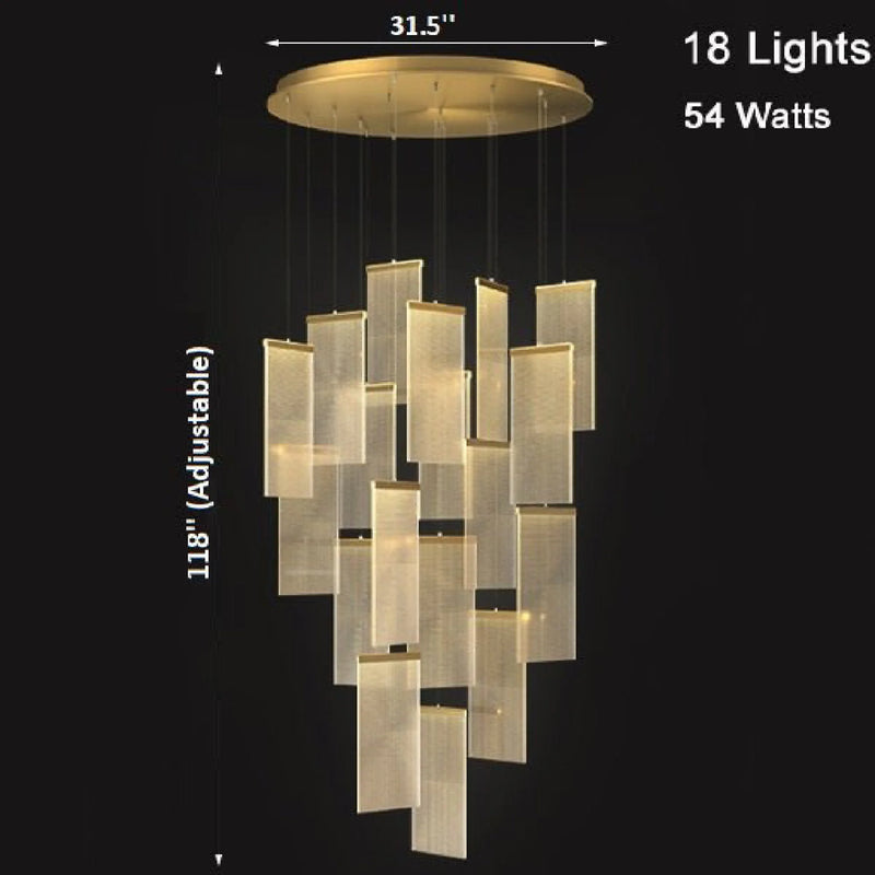 Varenna | Gold Long Hanging Light Fixture