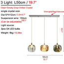 Grasse | Modern Led Crystal Hanging Light Fixtures