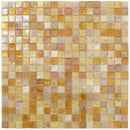 White Gold 12x12 Glossy Glass Uniform Square Mosaic Tile (20 pack, 18.69 sq ft/case) - Sample