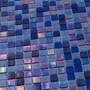 Blue 12x12 Glossy Uniform Square Glass Mosaic Tile (20 pack, 18.69 sq ft/case) - Sample