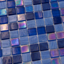 Blue 12x12 Glossy Uniform Square Glass Mosaic Tile (20 pack, 18.69 sq ft/case) - Sample