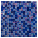 Blue 12x12 Glossy Uniform Square Glass Mosaic Tile (20 pack, 18.69 sq ft/case) - Sample