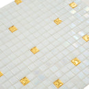 White Gold 12x12 Glossy Uniform Square Glass Mosaic Tile (20 pack, 18.69 sq ft/case)