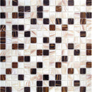 Beige Brown 12x12 Glossy Uniform Square Glass Mosaic Tile (20 pack, 20 sq ft/case) - Sample