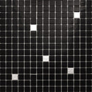 Black White 12x12 Glossy Uniform Square Glass Mosaic Tile (20 pack, 20 sq ft/case)