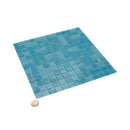 Arctic Blue 12x12 Uniform Square Glossy Glass Mosaic Tile (20 pack, 20 sq ft/case)