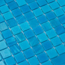 Arctic Blue 12x12 Uniform Square Glossy Glass Mosaic Tile (20 pack, 20 sq ft/case)