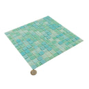 Baby Blue 12x12 Uniform Square Glossy Glass Mosaic Tile (20 pack, 20 sq ft/case)