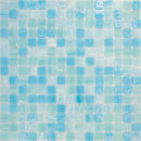 Baby Blue 12x12 Uniform Square Glossy Glass Mosaic Tile (20 pack, 20 sq ft/case) - Sample