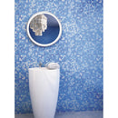 Olympic blue 12x12 Glossy Uniform Square Glass Mosaic Tile (20 pack, 20 sq ft/case)
