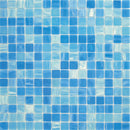 Olympic blue 12x12 Glossy Uniform Square Glass Mosaic Tile (20 pack, 20 sq ft/case)