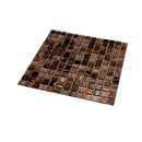 Brown Yellow 12x12 Glossy Uniform Square Glass Mosaic Tile (20 pack, 20 sq ft/case) by Apollo Tile