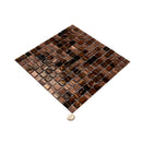 Brown Yellow 12x12 Glossy Uniform Square Glass Mosaic Tile (20 pack, 20 sq ft/case) by Apollo Tile