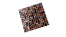 Brown Yellow 12x12 Glossy Uniform Square Glass Mosaic Tile (20 pack, 20 sq ft/case) by Apollo Tile