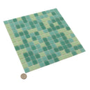 Dynasty Green 12x12 Glossy Uniform Square Glass Mosaic Tile (20 pack, 20 sq ft/case)