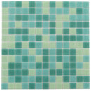 Dynasty Green 12x12 Glossy Uniform Square Glass Mosaic Tile (20 pack, 20 sq ft/case)