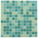 Dynasty Green 12x12 Glossy Uniform Square Glass Mosaic Tile (20 pack, 20 sq ft/case) - Sample