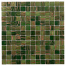Moss Green 12x12 Glossy Uniform Square Glass Mosaic Tile (20 pack, 20 sq ft/case)