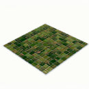 Moss Green 12x12 Glossy Uniform Square Glass Mosaic Tile (20 pack, 20 sq ft/case)