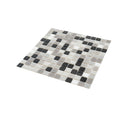 Gray Black 12x12 Glossy Uniform Square Glass Mosaic Tile (20 pack, 20 sq ft/case)