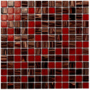 Berry Red 12x12 Glossy Uniform Square Glass Mosaic Tile (20 pack, 20 sq ft/case)