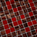 Berry Red 12x12 Glossy Uniform Square Glass Mosaic Tile (20 pack, 20 sq ft/case)