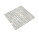 Cotton White 12x12 Glossy Square Glass Mosaic Tile (20 pack, 20 sq ft/case)