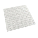 Cotton White 12x12 Glossy Square Glass Mosaic Tile (20 pack, 20 sq ft/case)