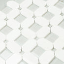 5-Pack White, Blue 12-in x 12-in Polished Glass Wall Tile