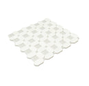 5-Pack White, Blue 12-in x 12-in Polished Glass Wall Tile