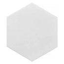 Snow White 10x10 Honed Hexagon Marble Tile (5 pack, 2.95 sq ft/case) - Sample