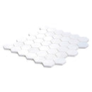 Snow White 12x12 Honed Hexagon Thassos Marble Mosaic Tile (5 pack, 4.83 sq ft/case) by Apollo Tile