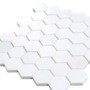 Snow White 12x12 Honed Hexagon Thassos Marble Mosaic Tile (5 pack, 4.83 sq ft/case) by Apollo Tile