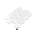 Snow White 10x12 Polished Hexagon Thassos Marble Mosaic Tile (5 pack, 4.46 sq ft/case)