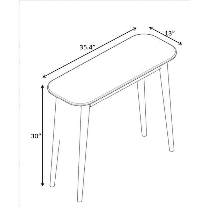 Nesselwangle White Console Table