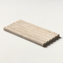 Royal Beige Honed Flute Trim Marble Accent Tiles