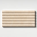 Royal Beige Honed Flute Trim Marble Accent Tiles