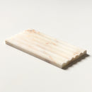 Calacatta Cremo Honed Flute Trim Marble Accent Tiles