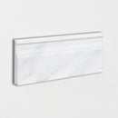 Bella White Honed Modern Base Marble Moldings