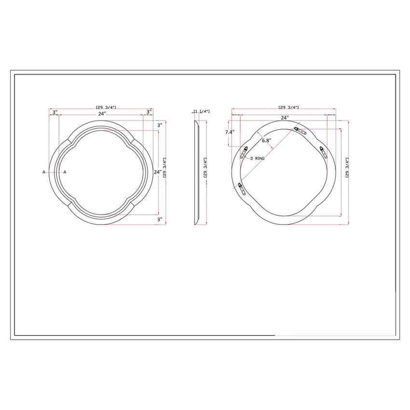 Hoekelum Traditional Wall Mirror