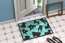 Black Pug Doormat - 24x36 Decorative Floor Mat – Indoor/Outdoor Rug with Artistic Flair