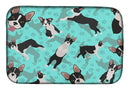 Boston Terrier Dish Drying Mat – Absorbent, Artistic Kitchen Essentials