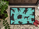 Black Labrador Retriever Doormat - 24x36 Decorative Floor Mat – Indoor/Outdoor Rug with Artistic Flair