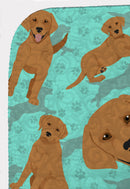 Red Fox Labrador Retriever Quilted Blanket 50x60 Artwork Pattern Quilted Throw Blanket for Bed, Couch, Sofa, Soft and Lightweight