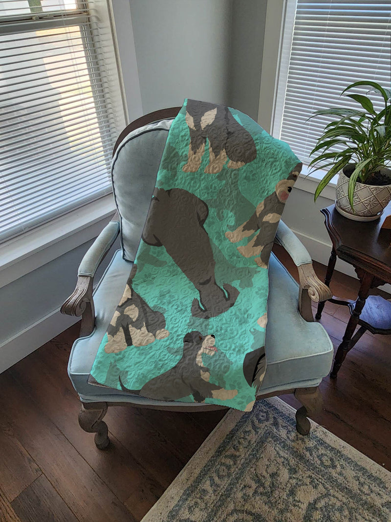 Schnauzer Quilted Blanket 50x60